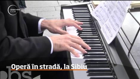 O pauză de operă, în stradă. Este noul mod prin care soliştii îşi atrag ascultătorii