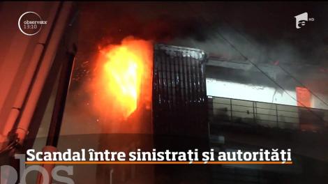 Scandal între sinistrați și autorități