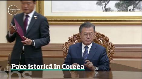 Coreea de Nord şi cea de Sud pun, în sfârşit, capăt războiului care le-a divizat!