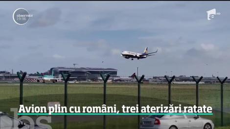 Zeci de români au trăit momente dramatice într-un avion care a plecat din Londra! Din cauza unei furtuni, aeronava a ratat trei aterizări de urgenţă