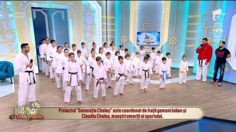 Copiii antrenaţi de fraţii Cheleş, demonstrație de karate la Neatza