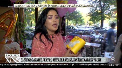 Clipe groaznice pentru Mihaela Moise, însărcinată în şapte luni!