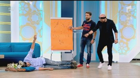 Proba ”rock” l-a făcut K.O. pe Răzvan! Laur și Evelyn au ieși campionii mișcărilor din cap