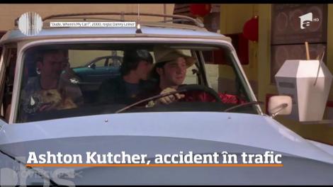 Ashton Kutcher a lovit un t&acirc;năr care circula cu trotineta pe stradă
