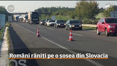 Opt români, implicați într-un ACCIDENT CUMPLIT în Slovacia! Au fost loviți de un TIR