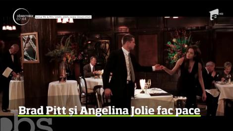 Brad Pitt şi Angelina Jolie îngroapă securea războiului