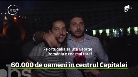 Proiecții fascinante pe Casa Poporului