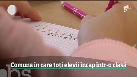 În comuna constănţeană Dumbrăveni, toți elevii încap într-o clasă