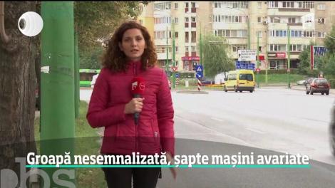 Imaginile zilei vin de la Braşov. Muncitorii au nivelat asfaltul cu roţile unei maşini