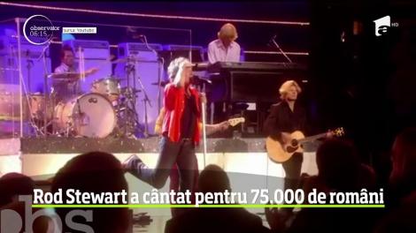 Rod Stewart, sau mai precis, Sir Rod Stewart a încins inimile a peste 75.000 de români, în Piaţa Constituţiei, la Bucureşti