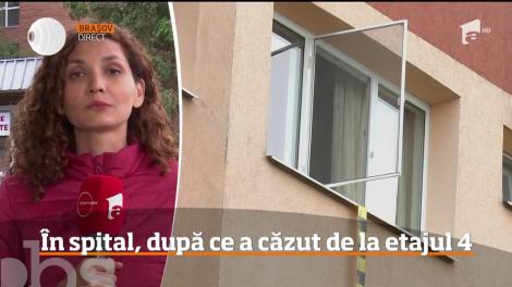 O fată de 12 ani a ajuns în stare gravă la spital, după ce a căzut de la etajul al patrulea al unui bloc din Braşov