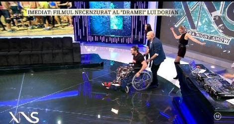 Dorian Popa, debut la "Xtra Night Show" în căruciorul cu rotile: ”Am șase săptămâni de cînd stau imobilizat în pat!”