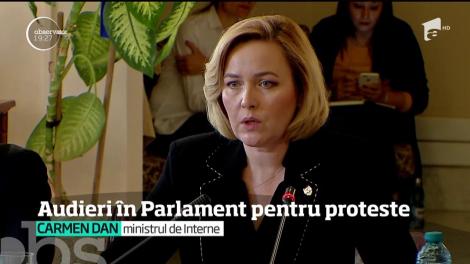 Audieri în Parlament pentru protestele din 10 august