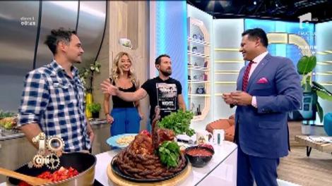 Dr. Nandi a descoperit mâncarea tradiţională românească: "La noi în ţară, porcul e cea mai bună legumă"