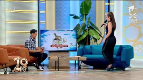 Bianca Pâslaru cântă, la Neatza, melodia "Te văd peste tot"