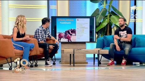 Provocarea continuă! Dani Oţil a provocat-o pe Flavia să pozeze pe armăsar: "Vreau să te văd cowboy-iţă"