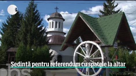 O biserică din Prahova a fost transformată în sală de şedinţe, pentru referendum