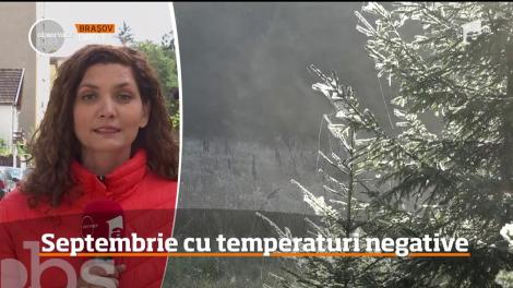 Sfârşitul lunii septembrie aduce temperaturi negative, zăpadă şi lapoviţă