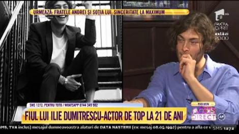 Toto, fiul lui Ilie Dumitrescu, actor de top la 21 de ani: "Tata nu m-a încurajat cu fotbalul"