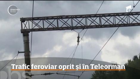 Trafic feroviar oprit în Teleorman