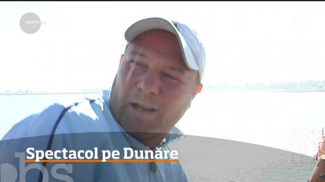 Temperaturile scăzute oferă un spectacol pe Dunăre! Deasupra nivelului apei se ridică nori groşi de vapori, care dau impresia că fluviul ar fierbe