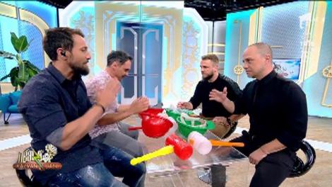 Provocarea "Piatră, hârtie, foarfecă". Cine sunt mai ”tare-n cap”: greii matinalului sau greii comediei? 