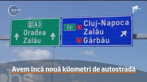 A fost deschis circulaţiei tronsonul de autostradă dintre localităţile Gilău şi Nădăşelu