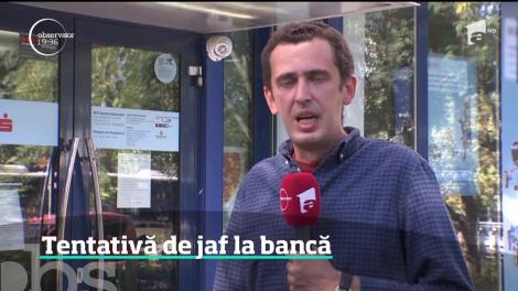 Tentativă de jaf la o bancă din Capitală