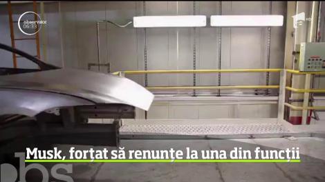 Elon Musk, forțat să renunțe la una dintre frunțiile ocupate la Tesla