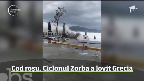 Cod roșu. Ciclonul Zorba a lovit Crecia