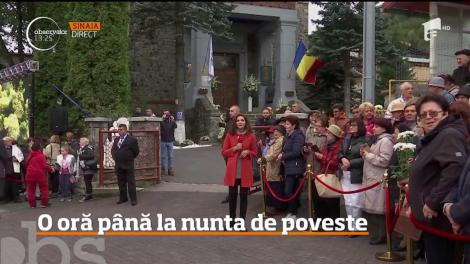 Sute de turişti şi localnici din Sinaia, la căsătoria religioasă a nepotului Regelui Mihai, Nicolae, cu Alina Binder