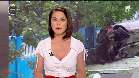 Accident teribil, produs de un tânăr fără permis, în județul Mehedinţi. A spulberat un stâlp de electricitate, apoi s-a răsturnat