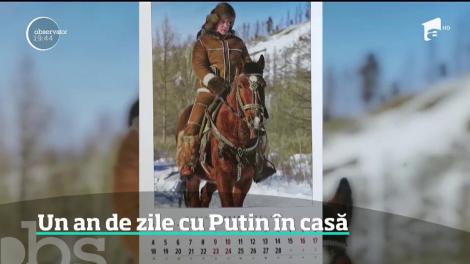 A fost lansat calendarul ilustrat cu pozele lui Vladimir Putin!