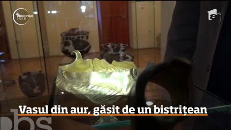 Un vas din aur din epoca Bronzului, descoperit în Bistriţa, scrie istorie!