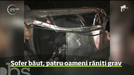 Trei persoane rănite grav şi a patra în comă este bilanţul unui accident produ pe o şosea din Vaslui
