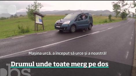 WOW! Drumul pe care mașinile merg singure...la DEAL! Să fie iluzie, forțe magnetice sau fenomen paranormal?