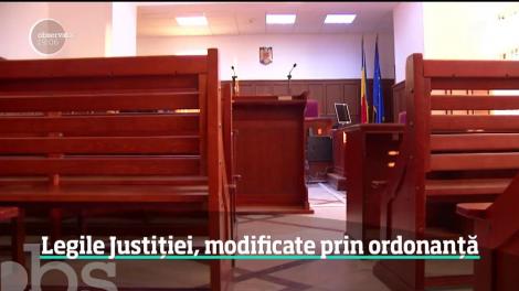 Legile Justiţiei, modificate prin ordonanţă