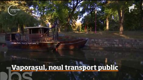 Transport public, cu vaporaşul pe râul Bega!