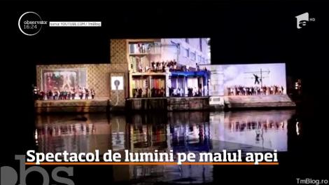 E agitaţie mare pe malul Begăi. Timişorenii vor putea afla povestea oraşului spusă cu ajutorul luminilor