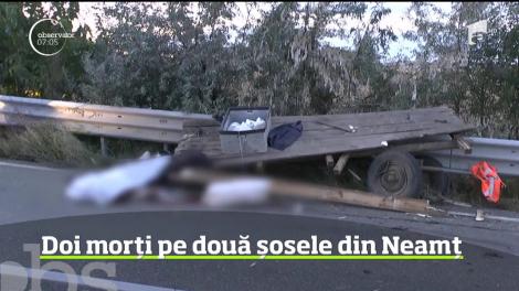 Două accidente mortale au avut loc în judeţul Neamţ la un interval de nici două ore