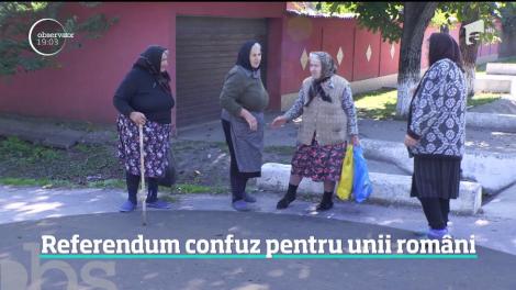 Referedum confuz pentru unii români