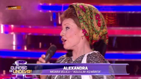 Alexandra Velniciuc se transformă în Mioara Velicu - "Aoleu, m-aş mărita"