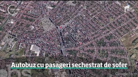 Un autobuz cu pasageri din Timişoara, sechestrat de un şofer furios