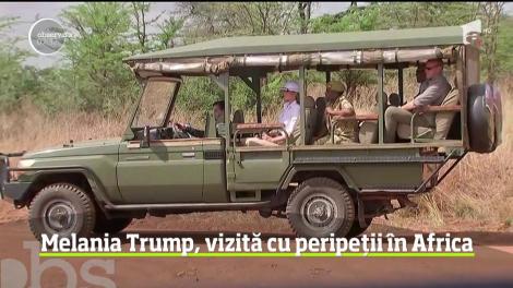 Melania Trump, la un pas de a se răni grav în Kenya