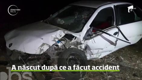 O şoferiţă din Teleorman a născut la scurt timp după un accident de circulaţie!