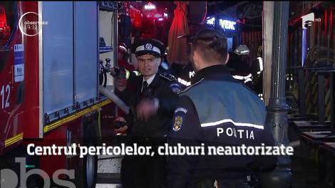 O clădire din Centrul Vechi, lipită de un club plin cu tineri, a luat foc. Cu toţii au fost evacuaţi de urgenţă!