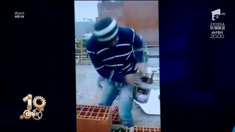 Smiley News. Cum se încălzește Dorel pe șantier