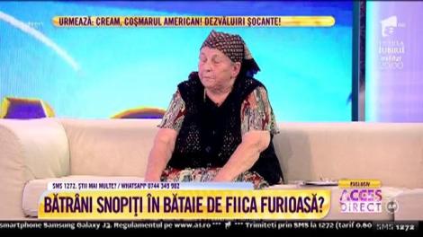 Doi bătrâni sunt terorizați chiar de fiica lor! „Mă bate măr, Eu doresc să mor...”