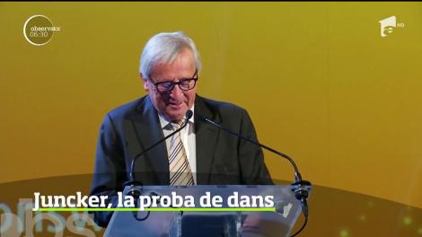 Preşedintele Comisiei Europene, Jean-Claude Juncker, a fost protagonistul unui moment pe cât de comic, pe atât de controversat