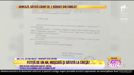 O copilă de nici doi anişori, ar fi fost lovită la creșă de îngrijitoare!: ”Fetița a zis că doamna o bate cu pumnii în cap!”